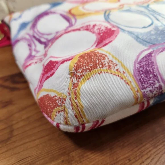 Like New Rare Coach Scribble Multi-Color Crossbody Bag Purse - Picture 5 of 13